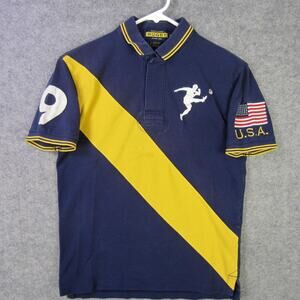 Ralph Lauren Rugby Shirt Mens XS RLFC 9 Polo Short Sleeve Vintage USA